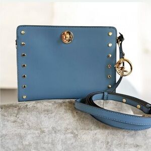 Michael Kors blue studded Crossbody Bag